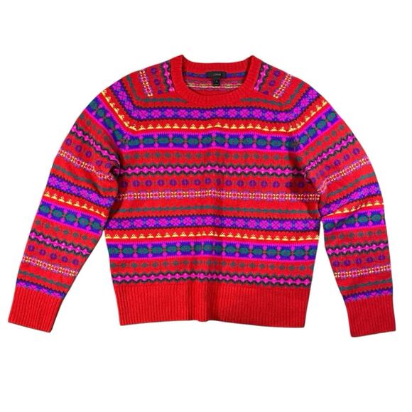 J.Crew Fair Isle Wool Sweater - XL - Picture 1 of 4
